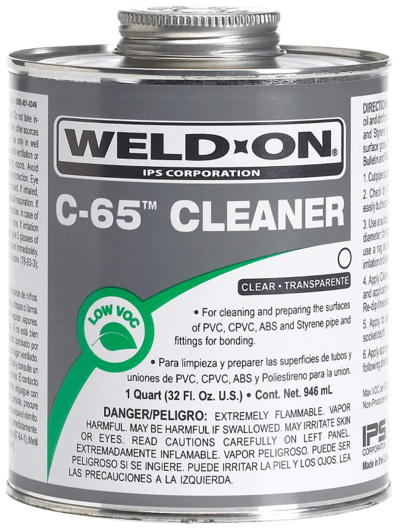 Weld-On® C-65™ Cleaner, 1 Quart - 10201